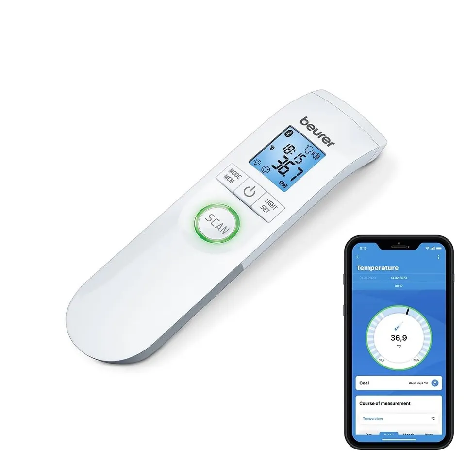 beurer-ft-95-bluetooth-kontaktloses-infrarot-fieberthermometer-stirnthermometer- image 1