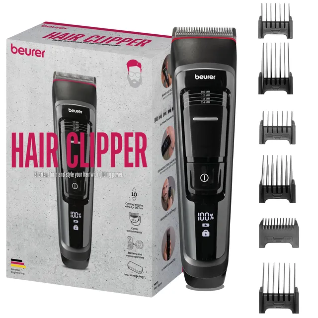 beurer-mn-5x-haarschneidemaschine-akku-haarschneider-f-r-herren-mit-6-edelstahl- image 1