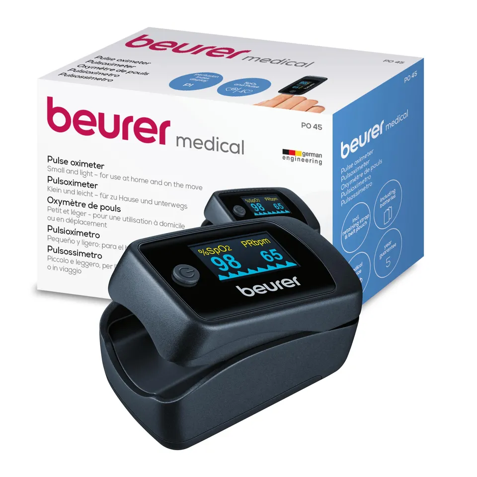 beurer-po-45-pulsoximeter-messung-von-sauerstoffs-ttigung-spo2-herzfrequenz-und- image 1