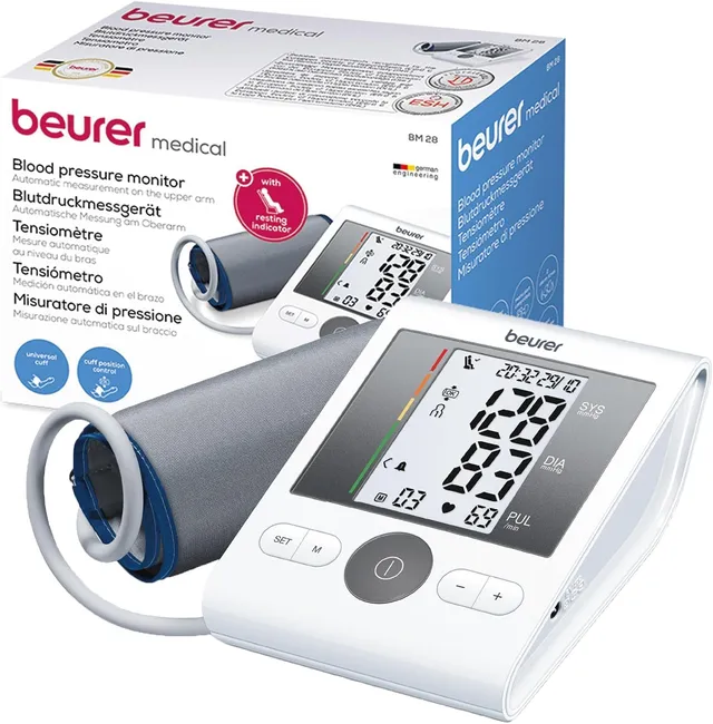 beurer-bm-28-oberarm-blutdruckmessger-t-mit-arrhythmie-erkennung-universalmansch image 1