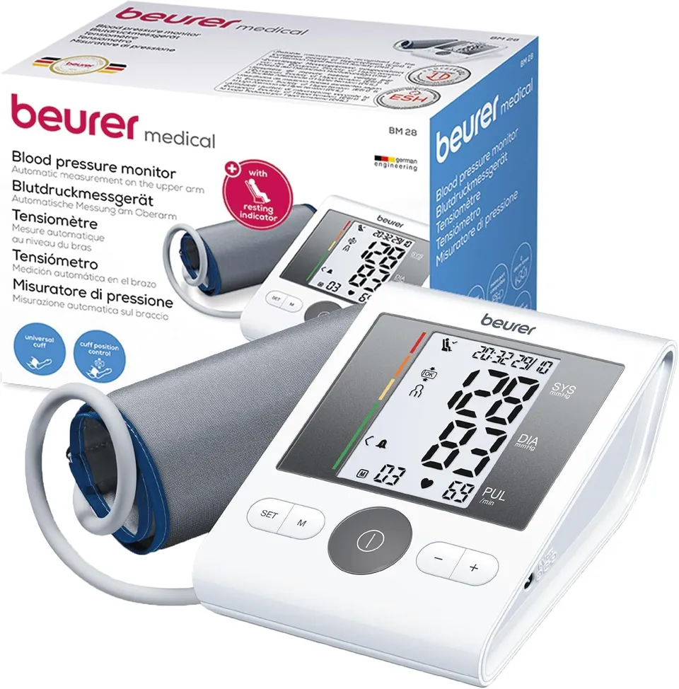 beurer-bm-28-oberarm-blutdruckmessger-t-mit-arrhythmie-erkennung-universalmansch image 1