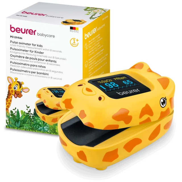 beurer-po-13-kids-finger-pulsoximeter-f-r-kinder-spo2-und-pulsmessung-giraffen-d image 1
