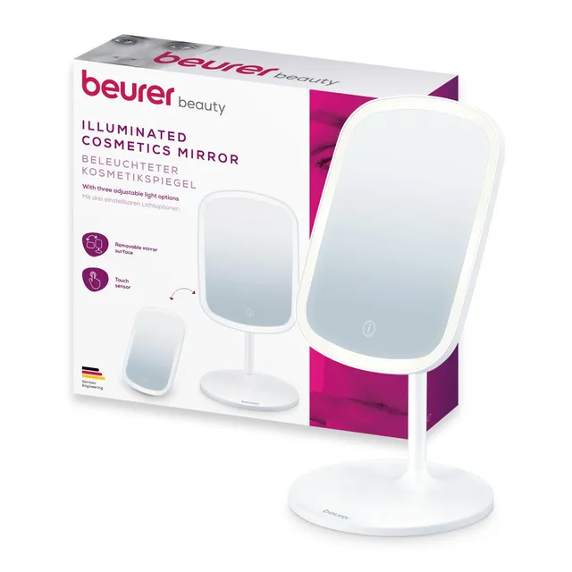 beurer-bs-47-kosmetikspiegel-beleuchteter-schminkspiegel-mit-3-lichtfarben-stufe image 1
