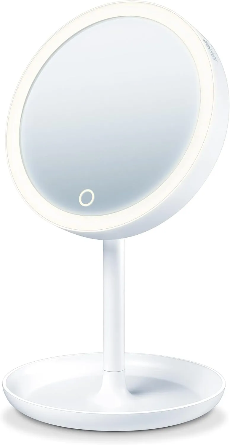 beurer-bs-45-led-kosmetikspiegel-touch-sensor-magnetischer-5-fach-vergr-erungssp image 1