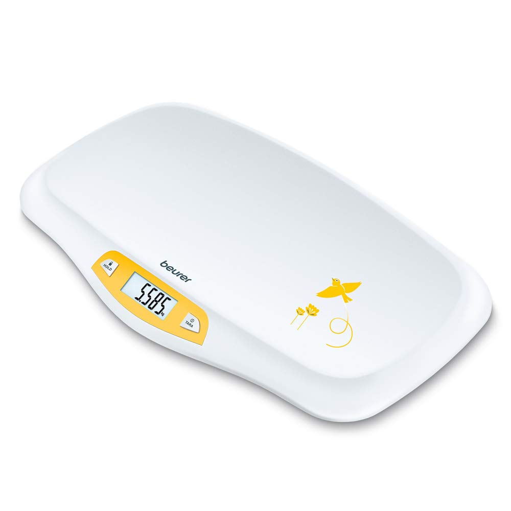 beurer-by-80-babywaage-mit-gew-lbter-wiegefl-che-20-kg-tragkraft-tara-und-holdfu image 4