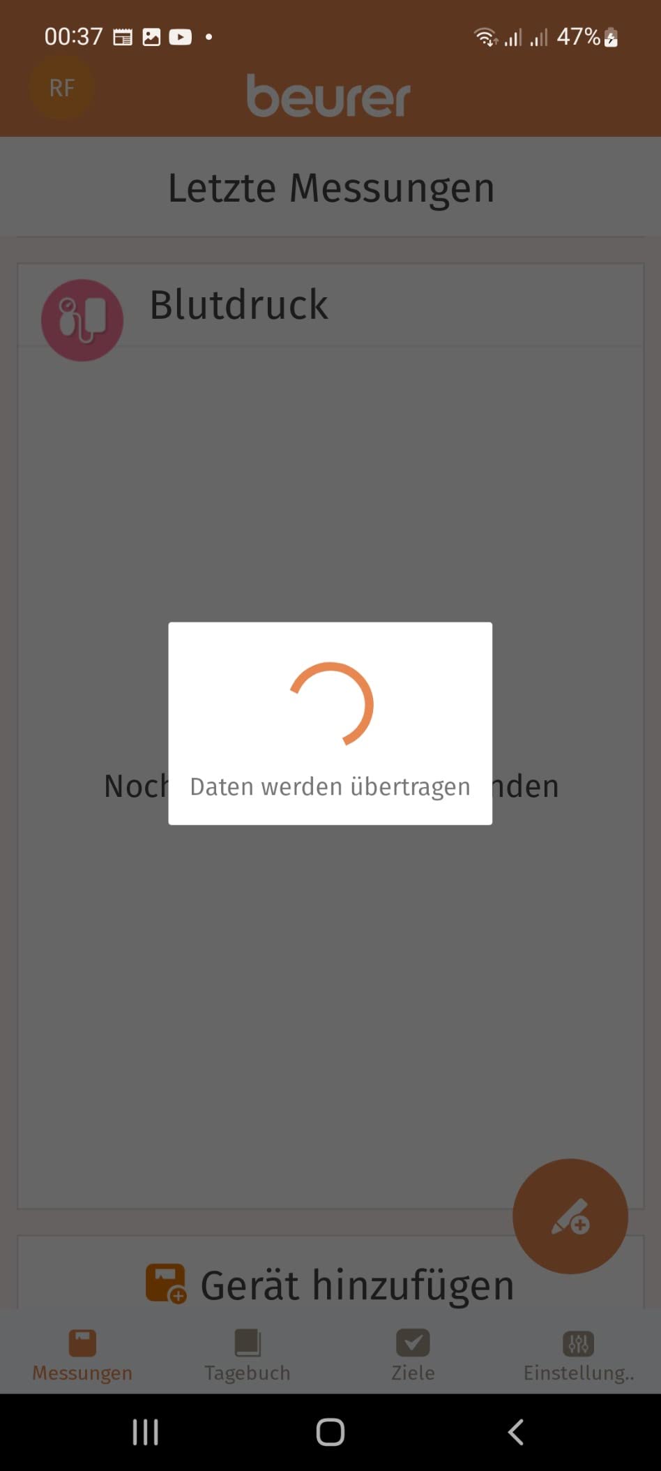Abweichende Messwerte