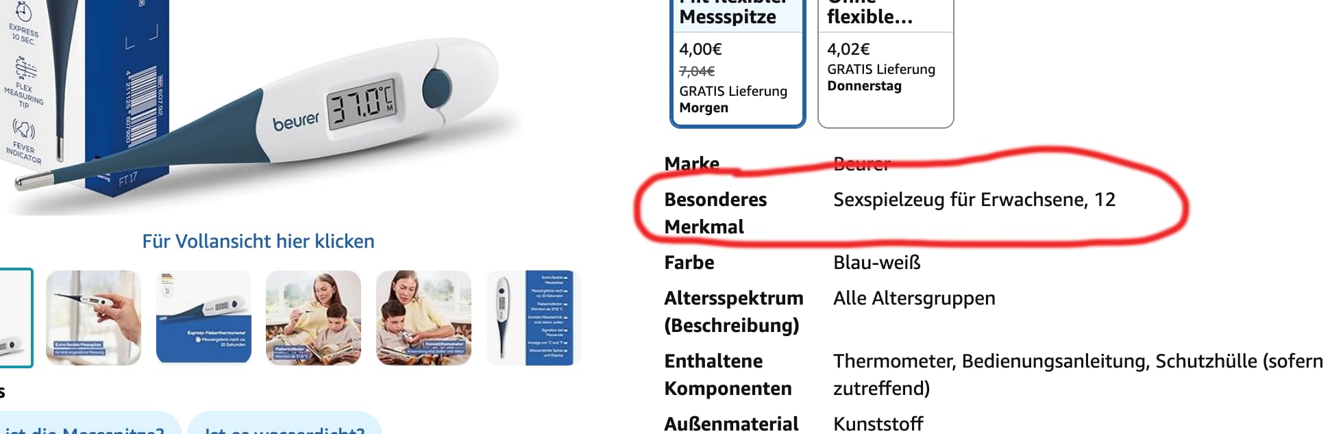 Okay, aber axillär ungenau