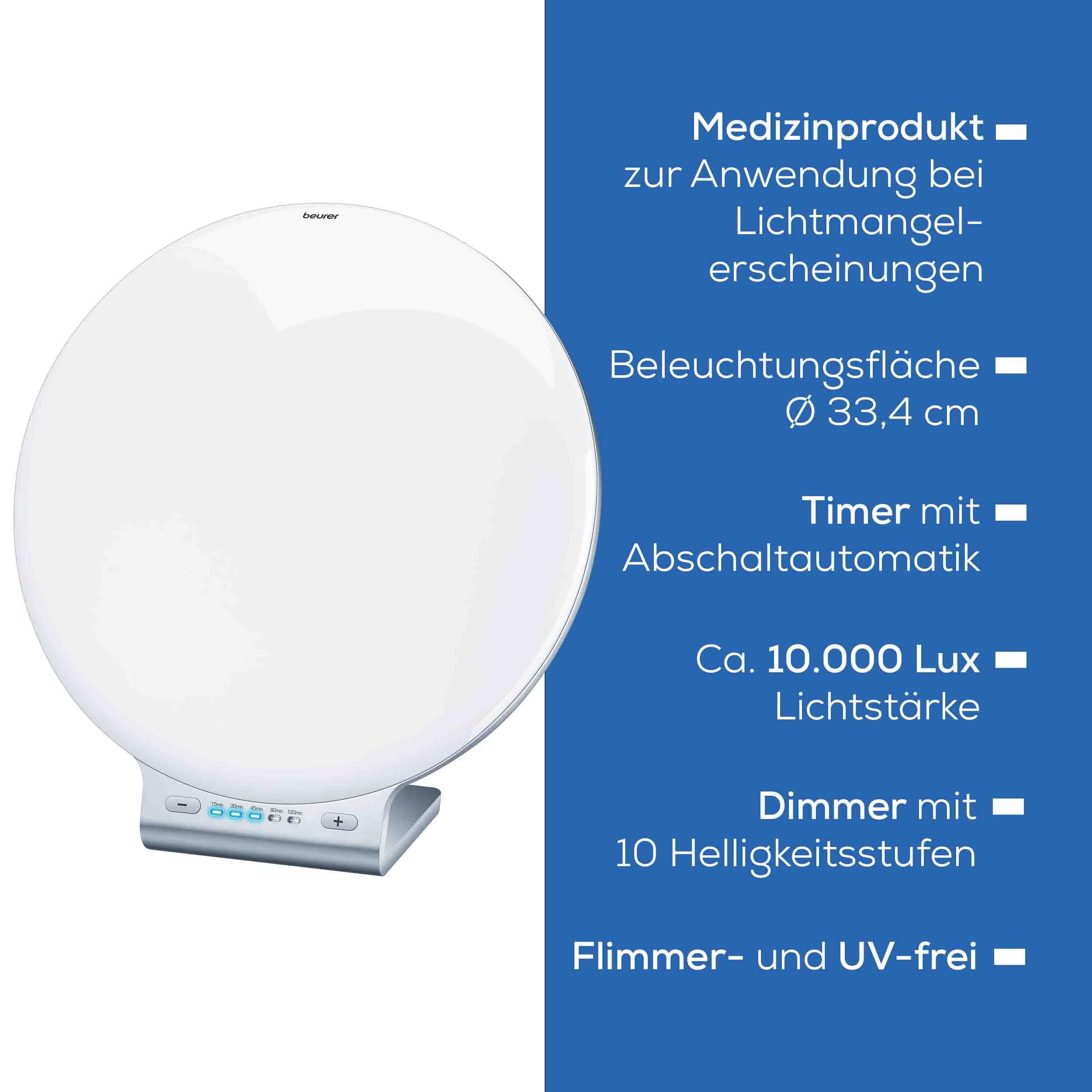 beurer-tl-70-tageslichtlampe-mit-10-000-lux-10-helligkeitsstufen-5-stufen-timer- image 7
