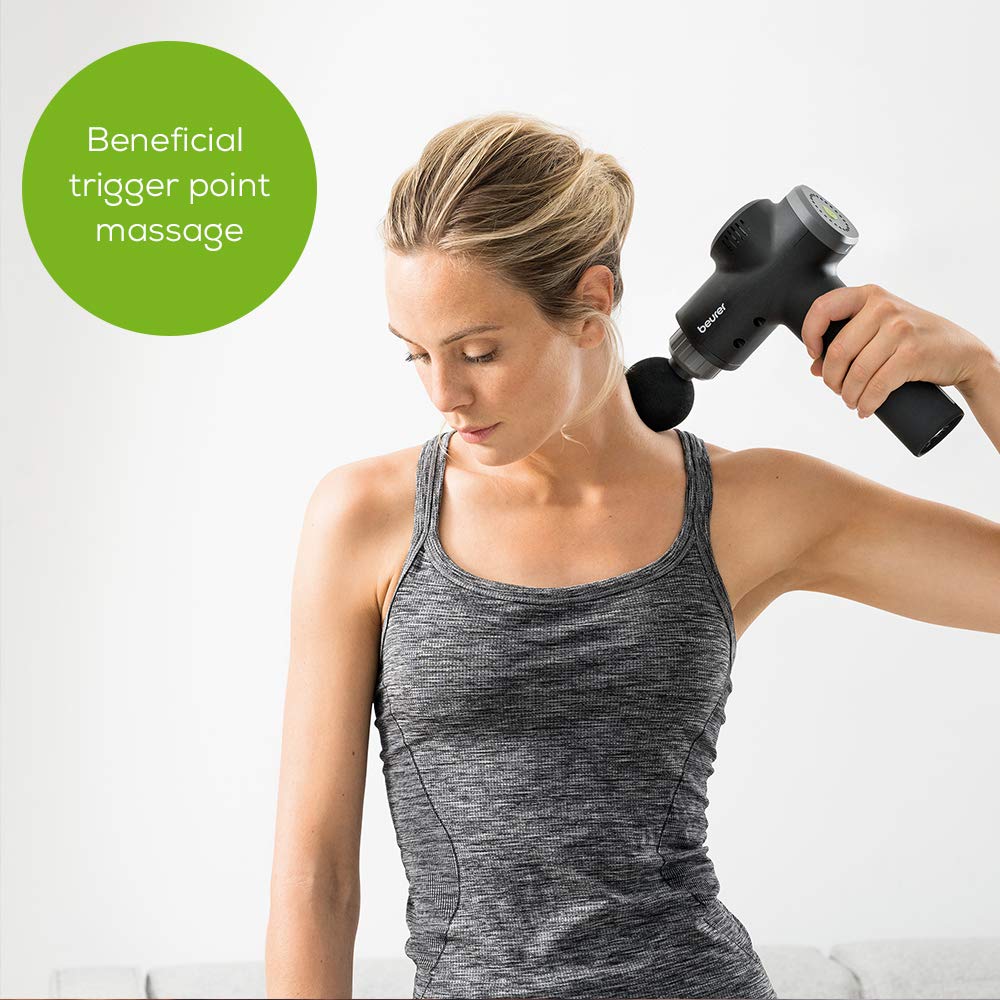 beurer-mg180-massagepistole-tiefengewebemassageger-t-mit-6-aufs-tzen-4-intensit- image 2