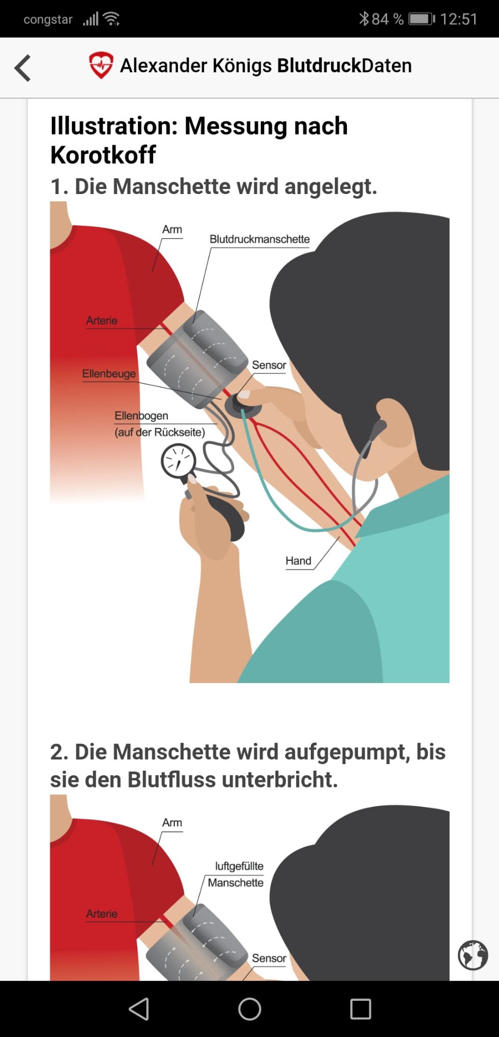 Endlich eine Manschette ohne Kabelgewirr