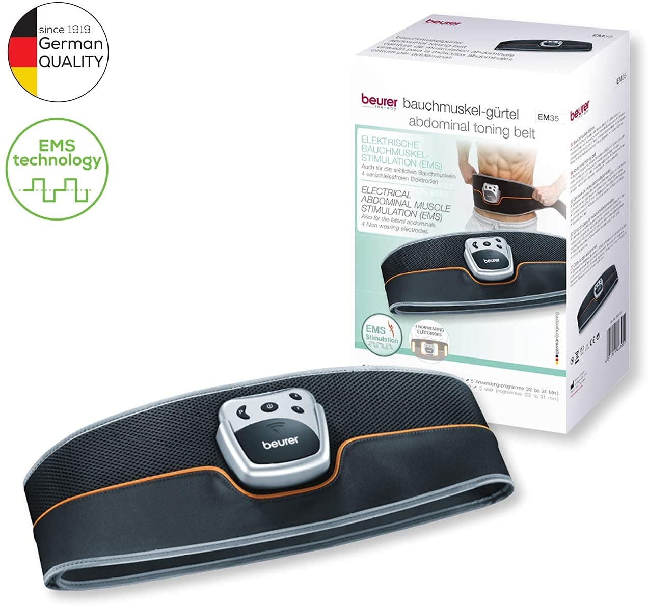 beurer-em-35-bauchmuskel-g-rtel-ems-muskelstimulator-mit-4-wasser-kontaktelektro image 2