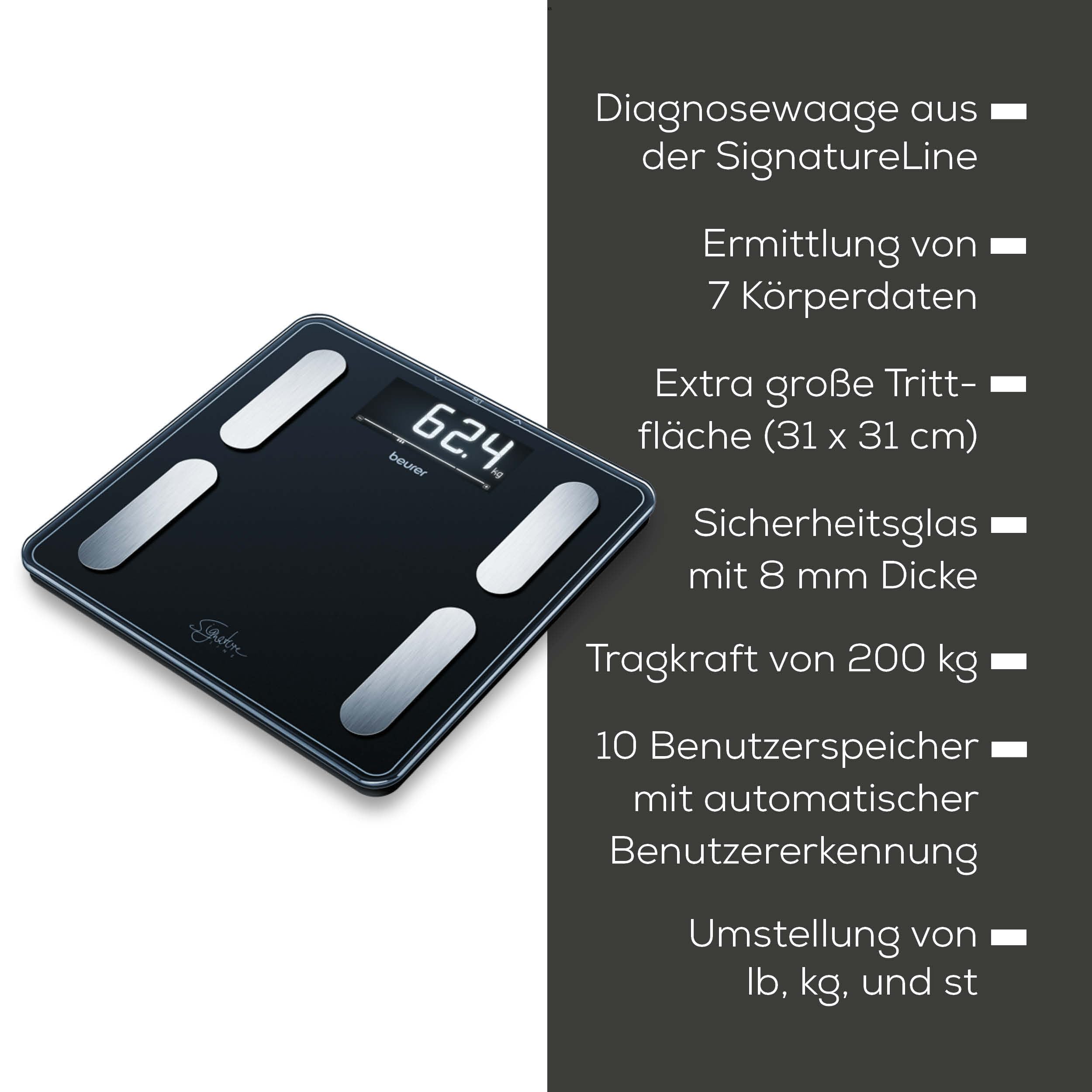 beurer-bf-400-black-diagnosewaage-signature-line-mit-k-rperanalyse-k-rperfett-wa image 7
