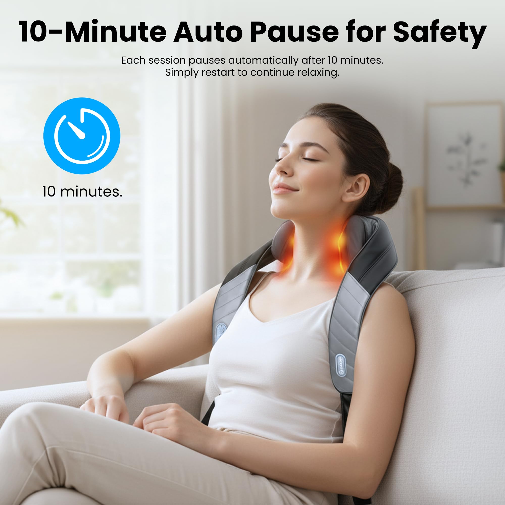 comfier-kabelloses-shiatsu-nackenmassageger-t-mit-w-rme-4d-tiefenknetmassage-3-w image 4