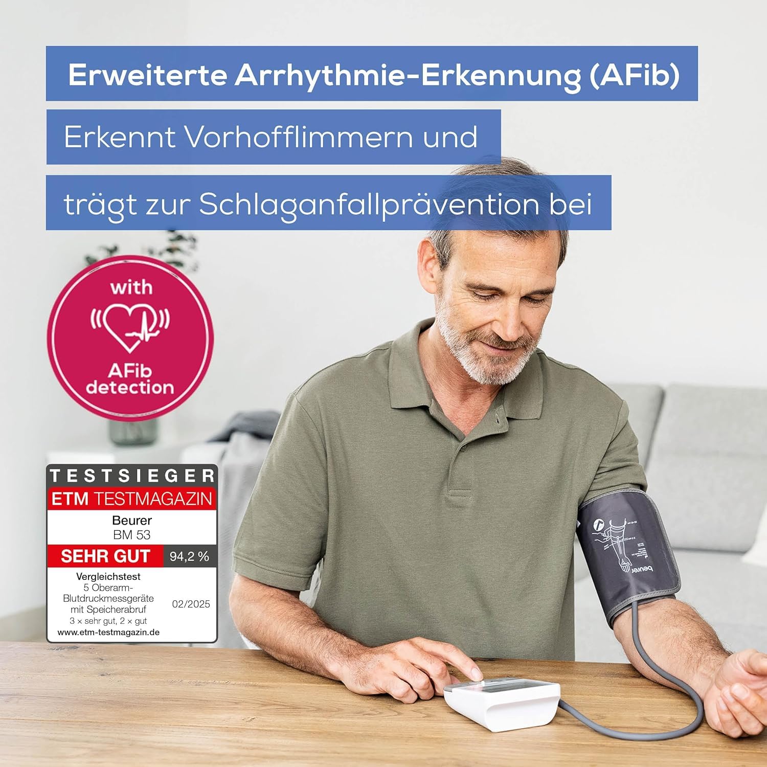 beurer-bm-53-oberarm-blutdruckmessger-t-klinisch-validiert-afib-erkennung-app-sy image 2