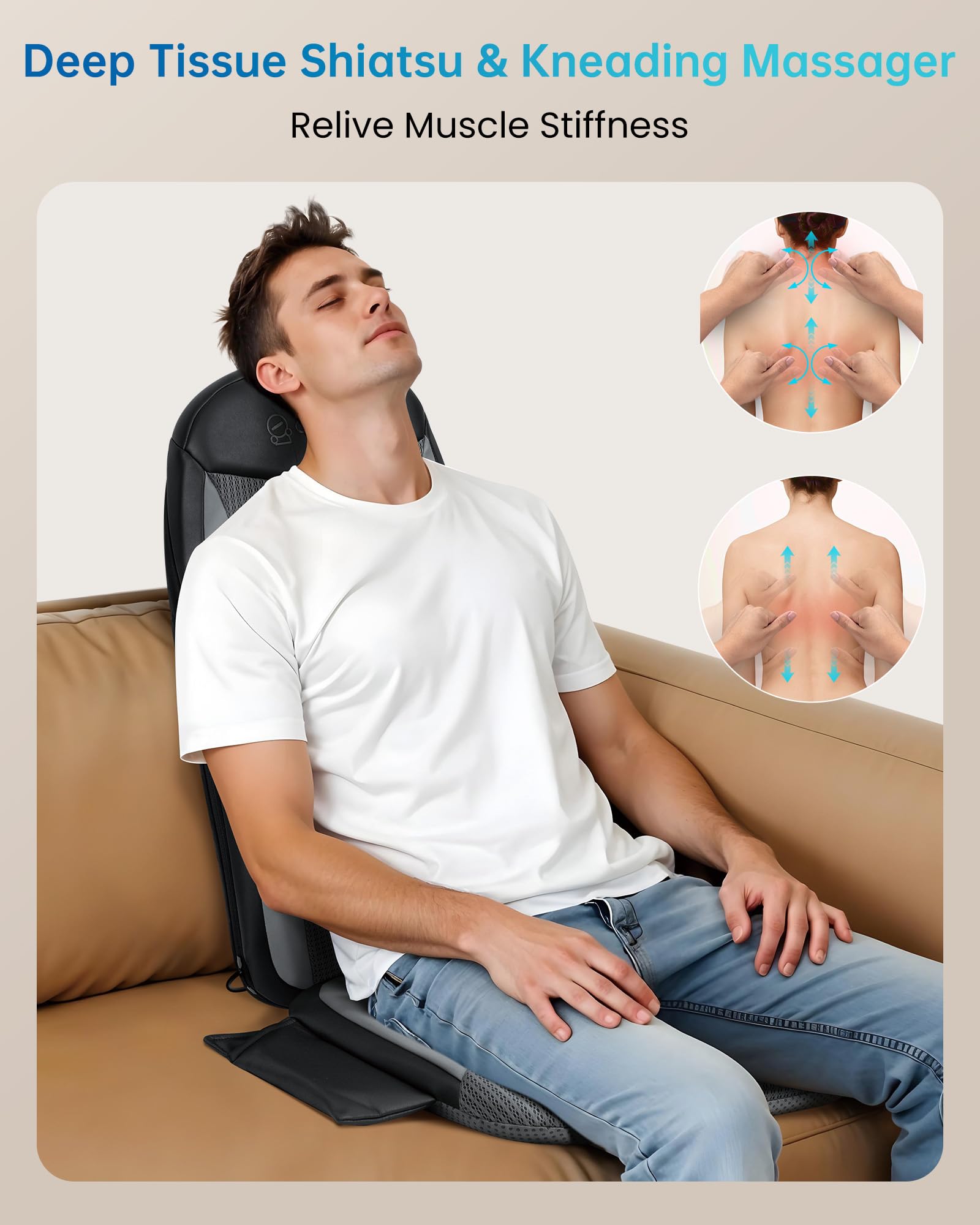 comfier-massagesitzauflage-mit-shiatsu-knetk-pfen-nacken-und-r-ckenmassageger-t- image 2