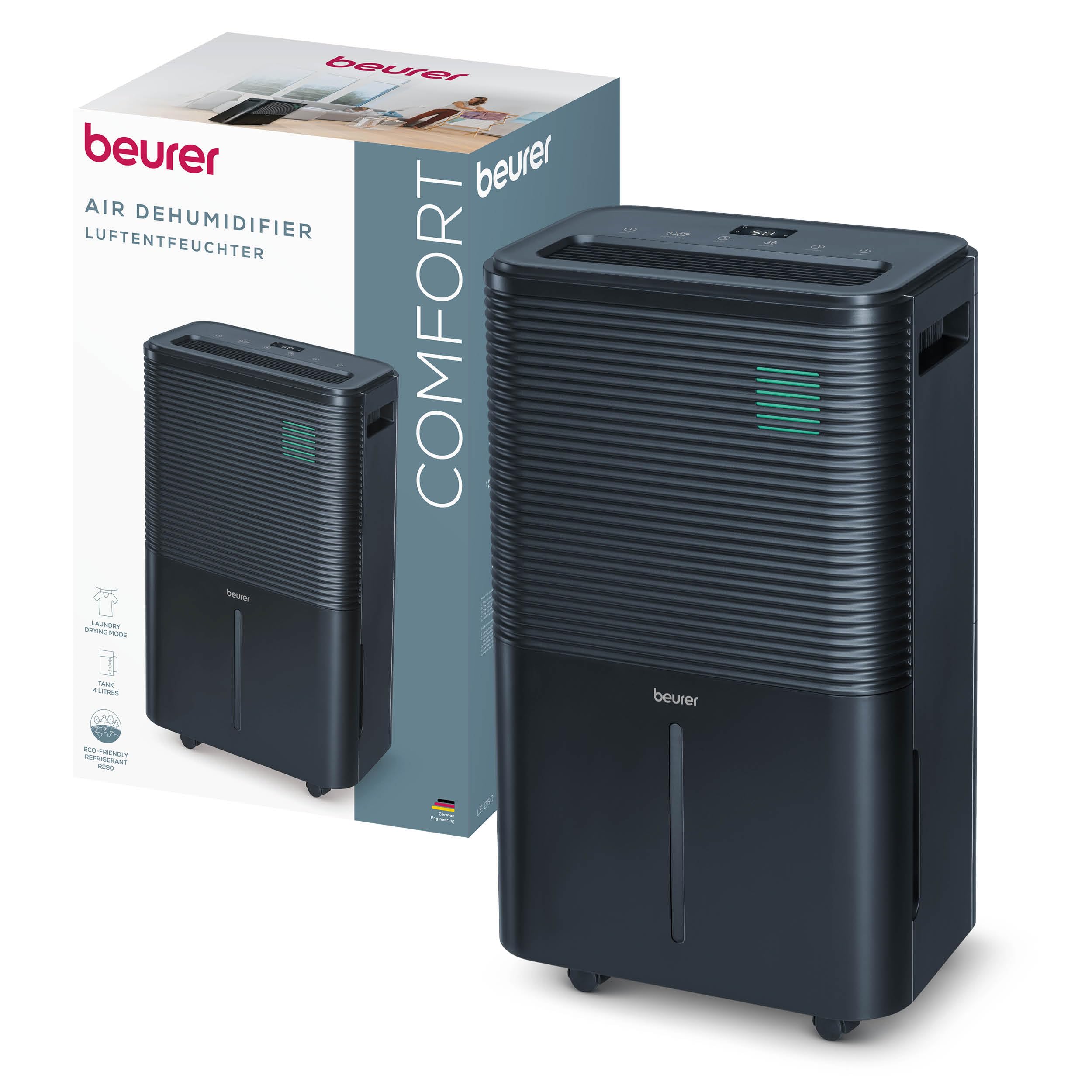 beurer-le-250-luftentfeuchter-elektrischer-raumentfeuchter-mit-20-l-24-h-4-l-tan image 1