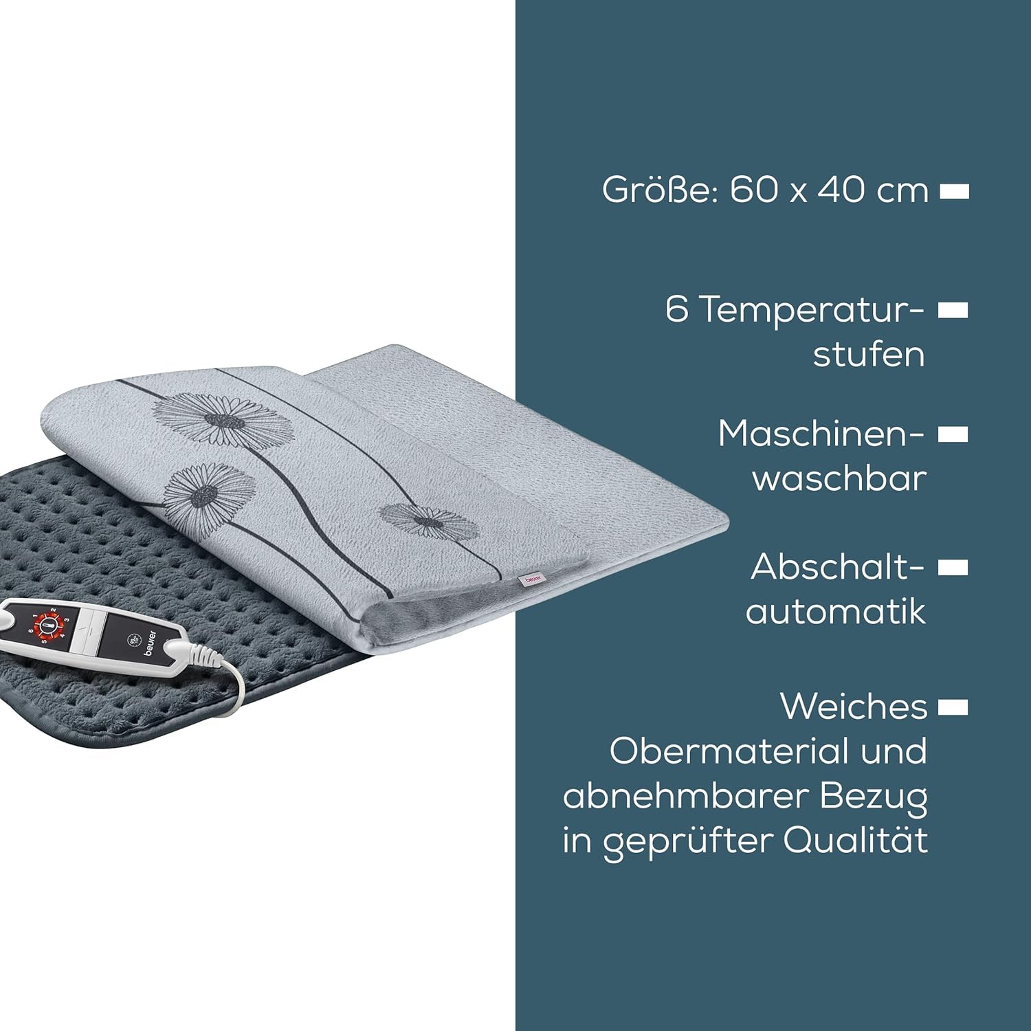 beurer-hk-125-xxl-heizkissen-60-40-cm-6-temperaturstufen-abschaltautomatik-masch image 8