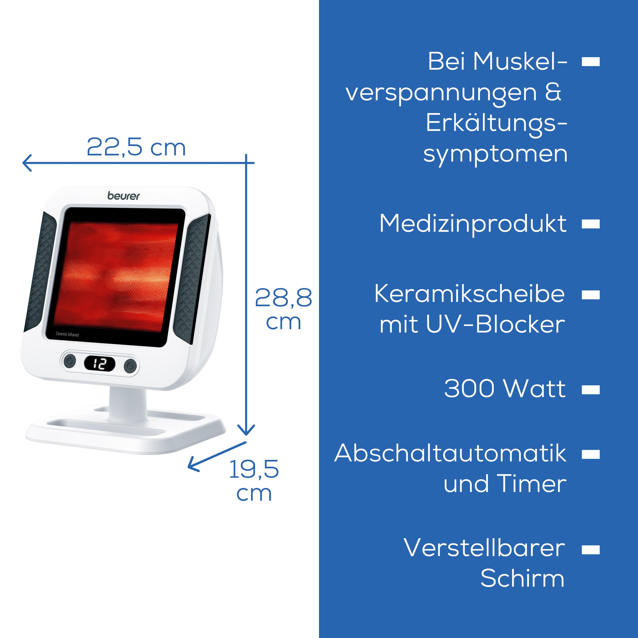 beurer-il-60-infrarot-w-rmestrahler-medizinprodukt-mit-300-watt-glaskeramikschei image 8