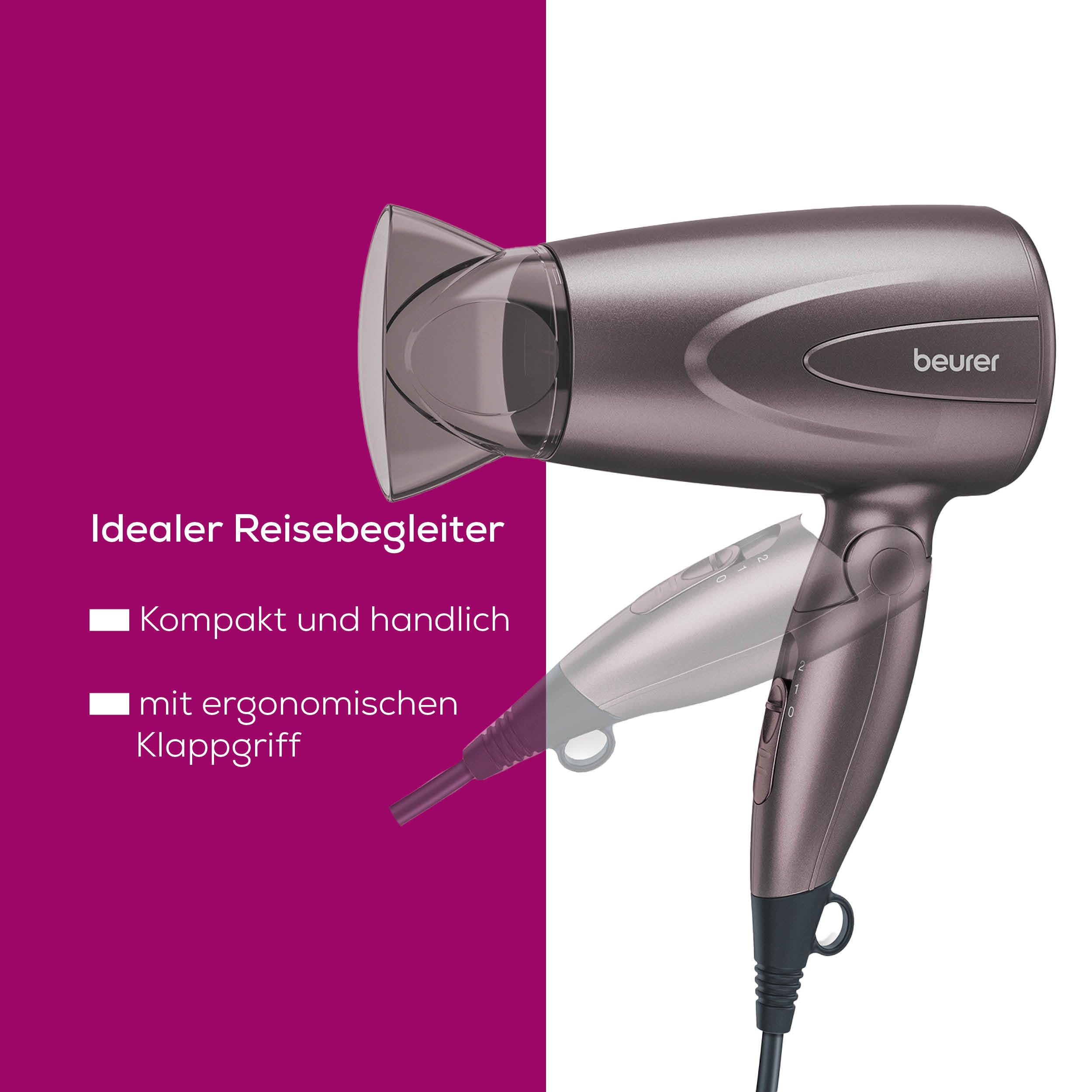 beurer-hc-17-reise-haartrockner-klappbarer-f-hn-mit-1300-watt-2-heiz-und-gebl-se image 3