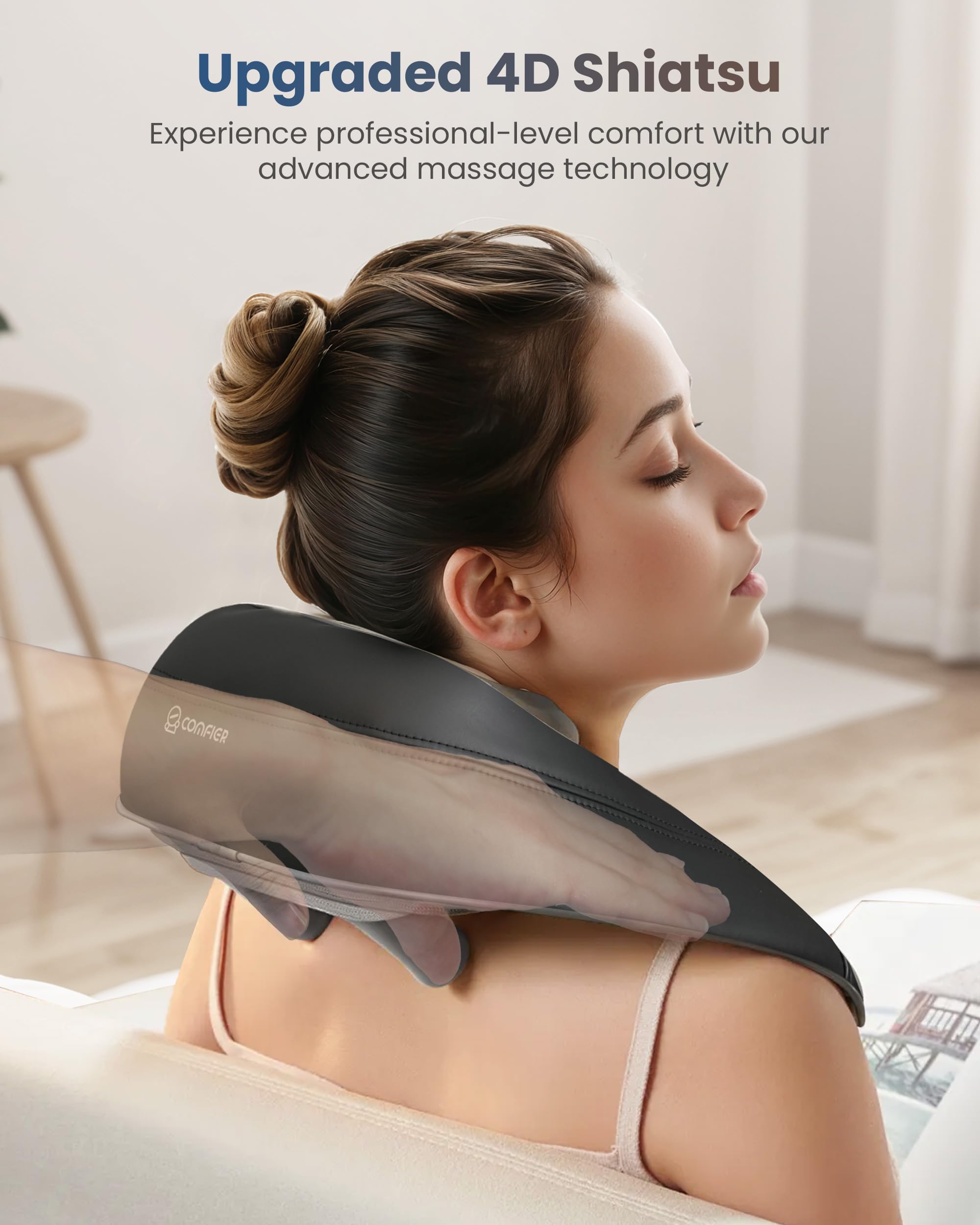 comfier-kabelloses-shiatsu-nackenmassageger-t-mit-w-rme-4d-tiefenknetmassage-3-w image 7