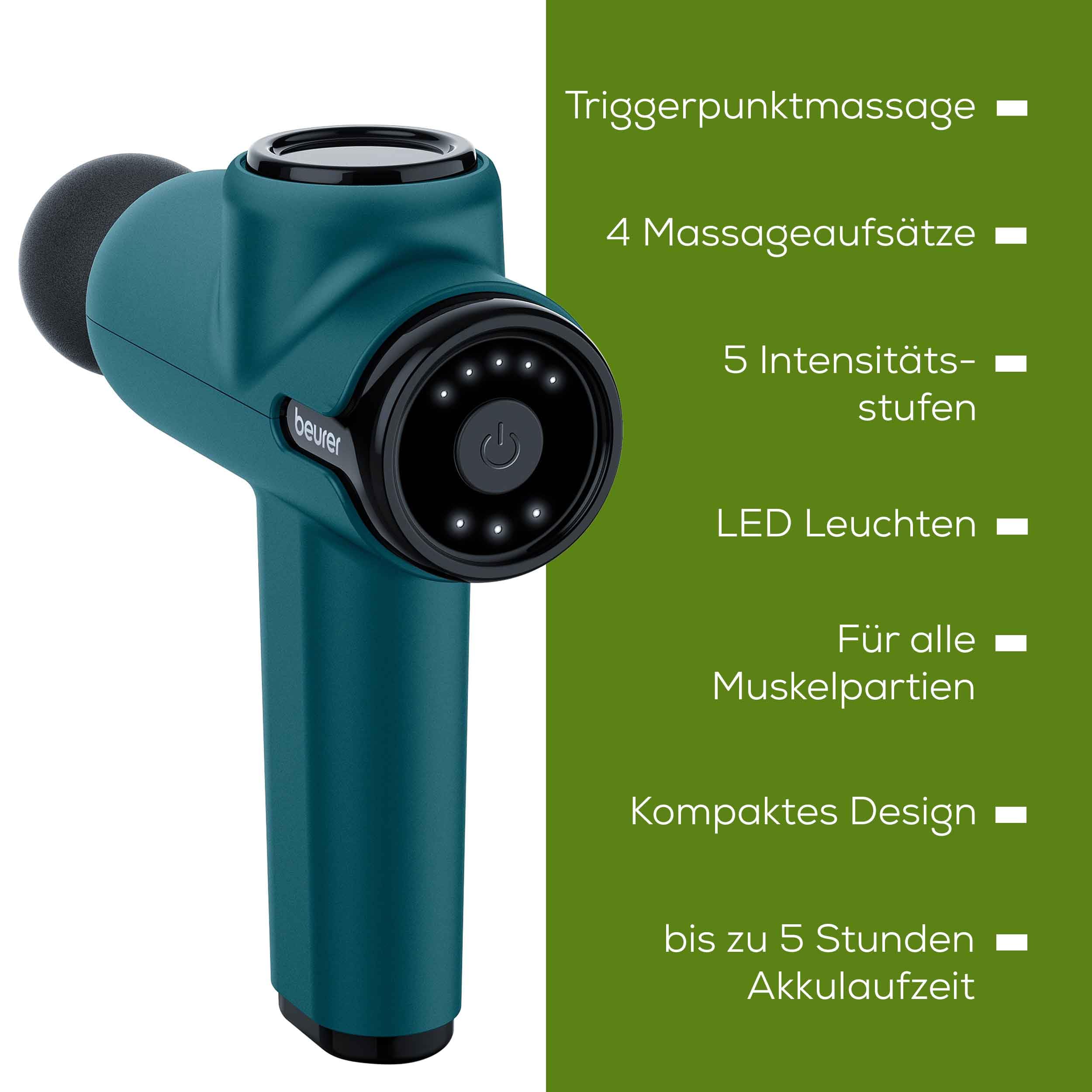 beurer-mg-99-massagepistole-mit-4-aufs-tzen-kompakte-massage-gun-mit-5-intensit- image 7