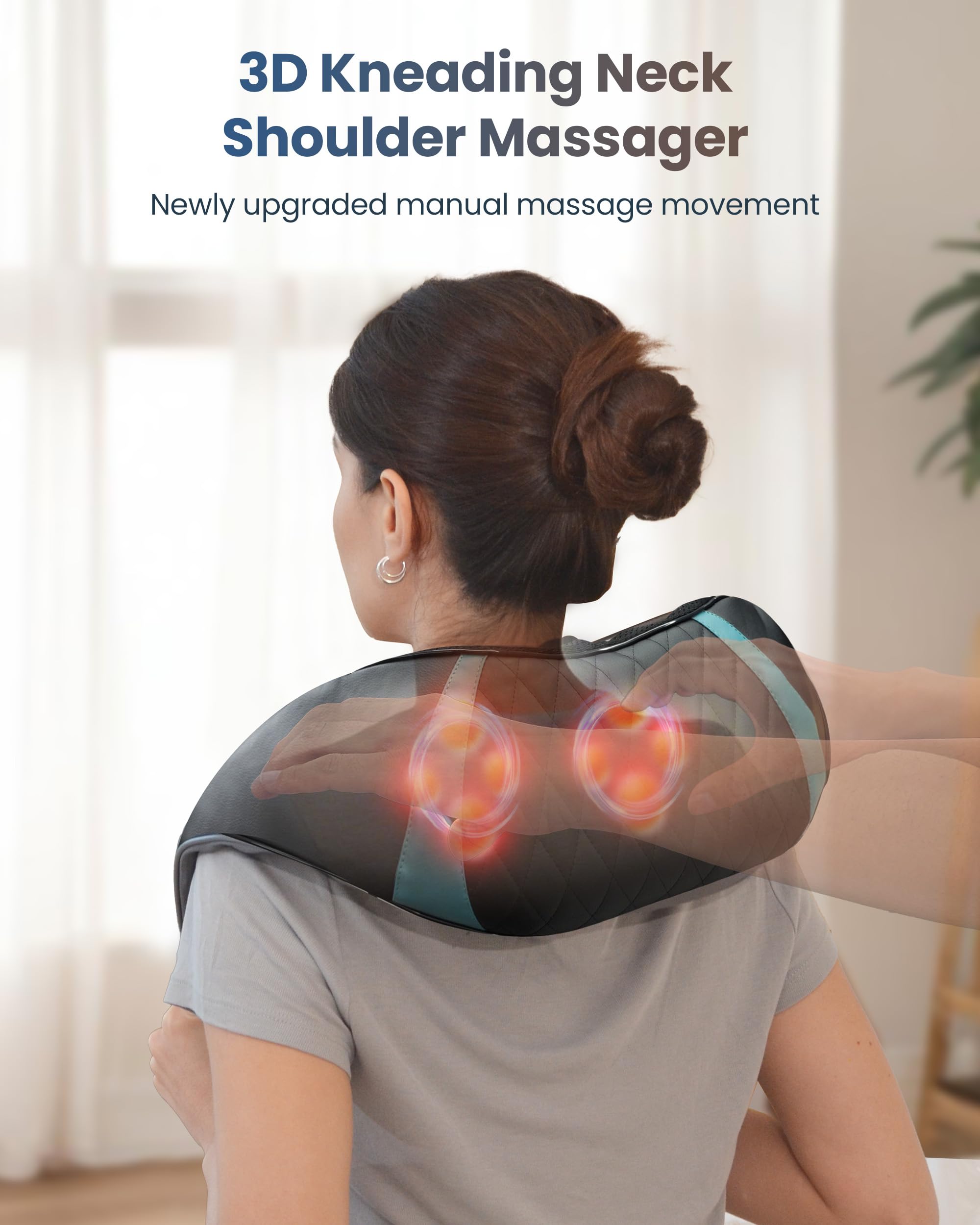 comfier-kabelloses-4d-shiatsu-nackenmassageger-t-mit-w-rme-3-intensit-tsstufen-u image 2