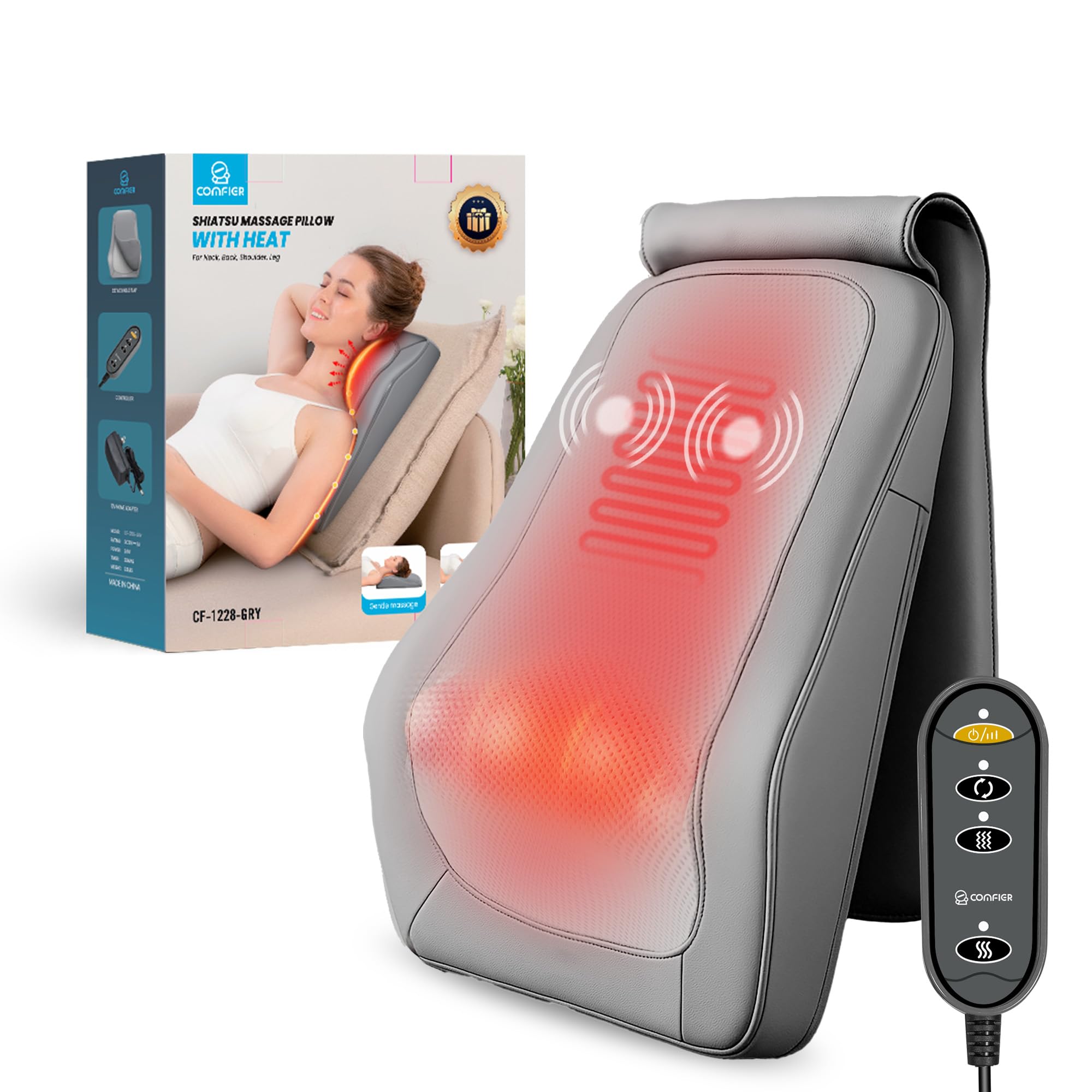 comfier-shiatsu-nackenmassageger-t-mit-w-rme-4d-knetmassageger-t-mit-8-massagekn image 1