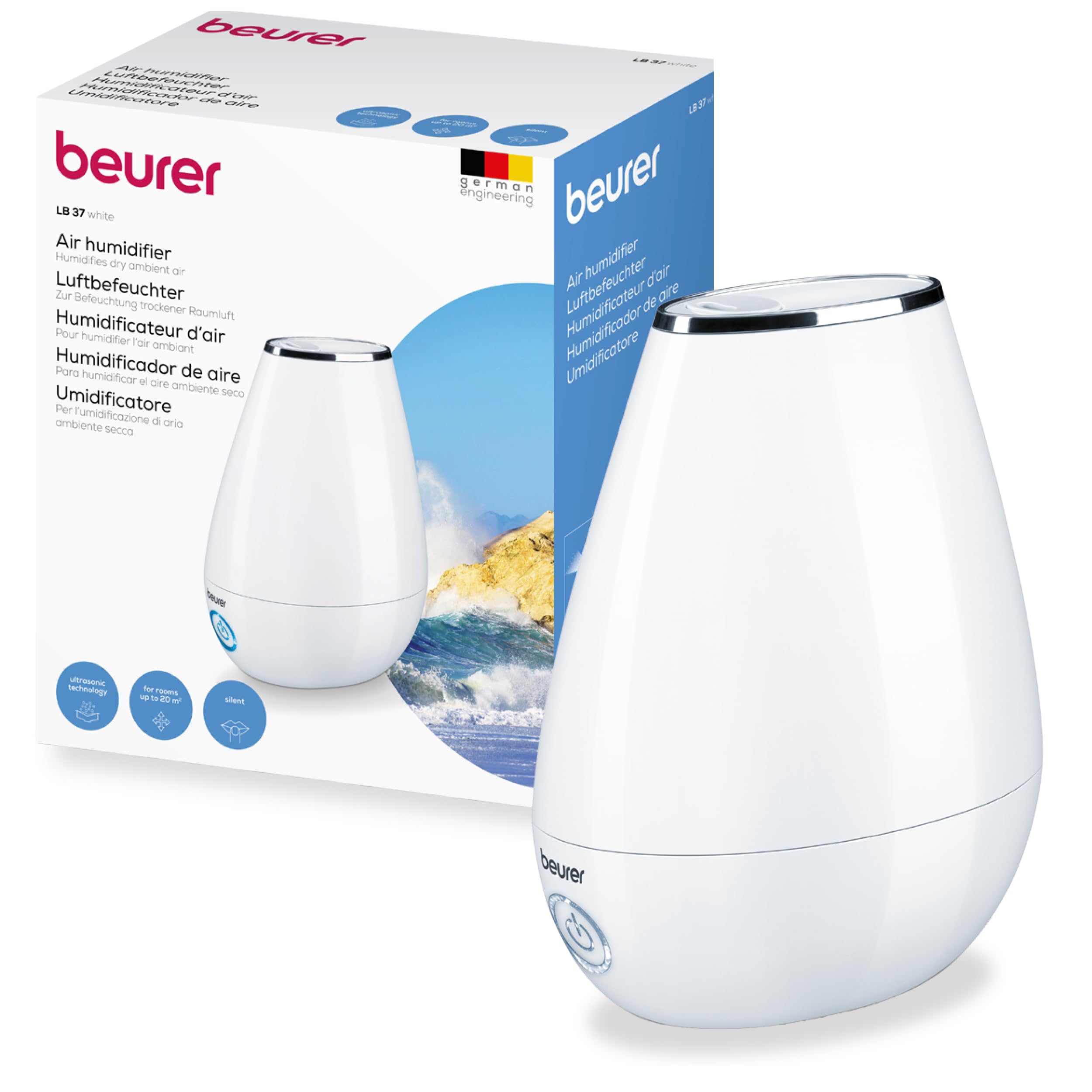 beurer-lb-37-ultraschall-luftbefeuchter-wei-mit-aroma-diffuser-nachtmodus-2-l-ta image 1