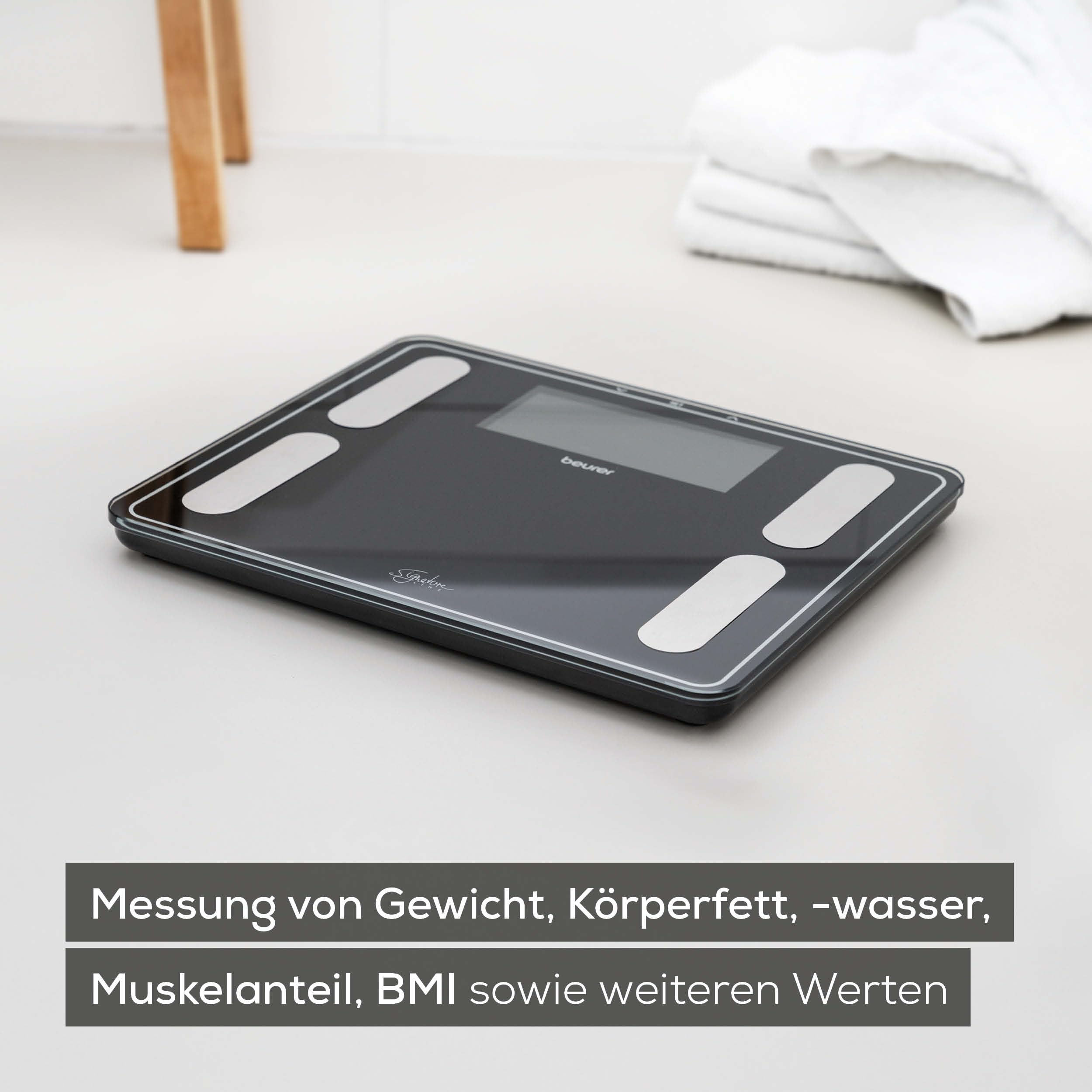 beurer-bf-400-black-diagnosewaage-signature-line-mit-k-rperanalyse-k-rperfett-wa image 2