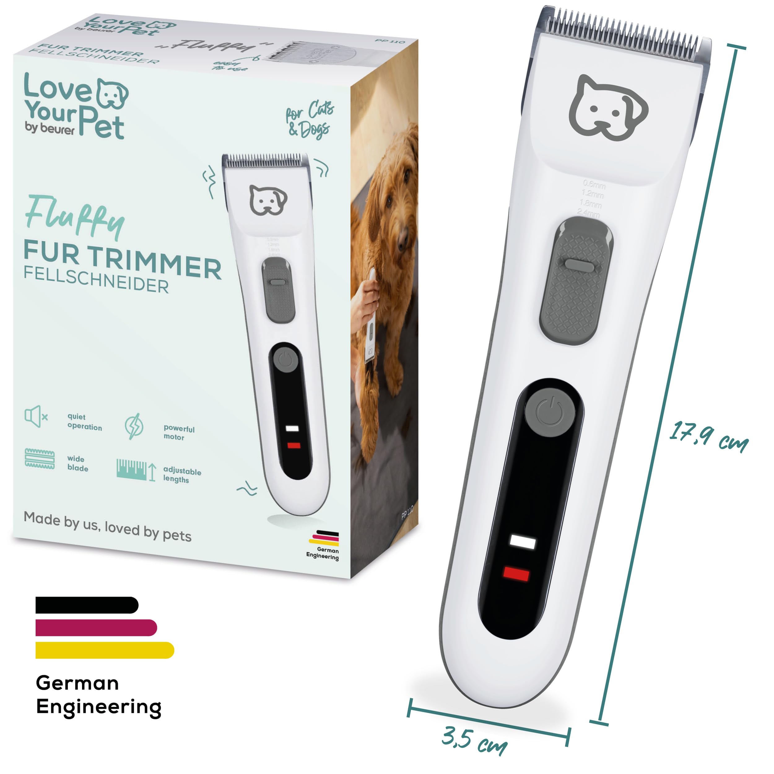 beurer-love-your-pet-schermaschine-fluffy-leiser-felltrimmer-f-r-hunde-und-katze image 8