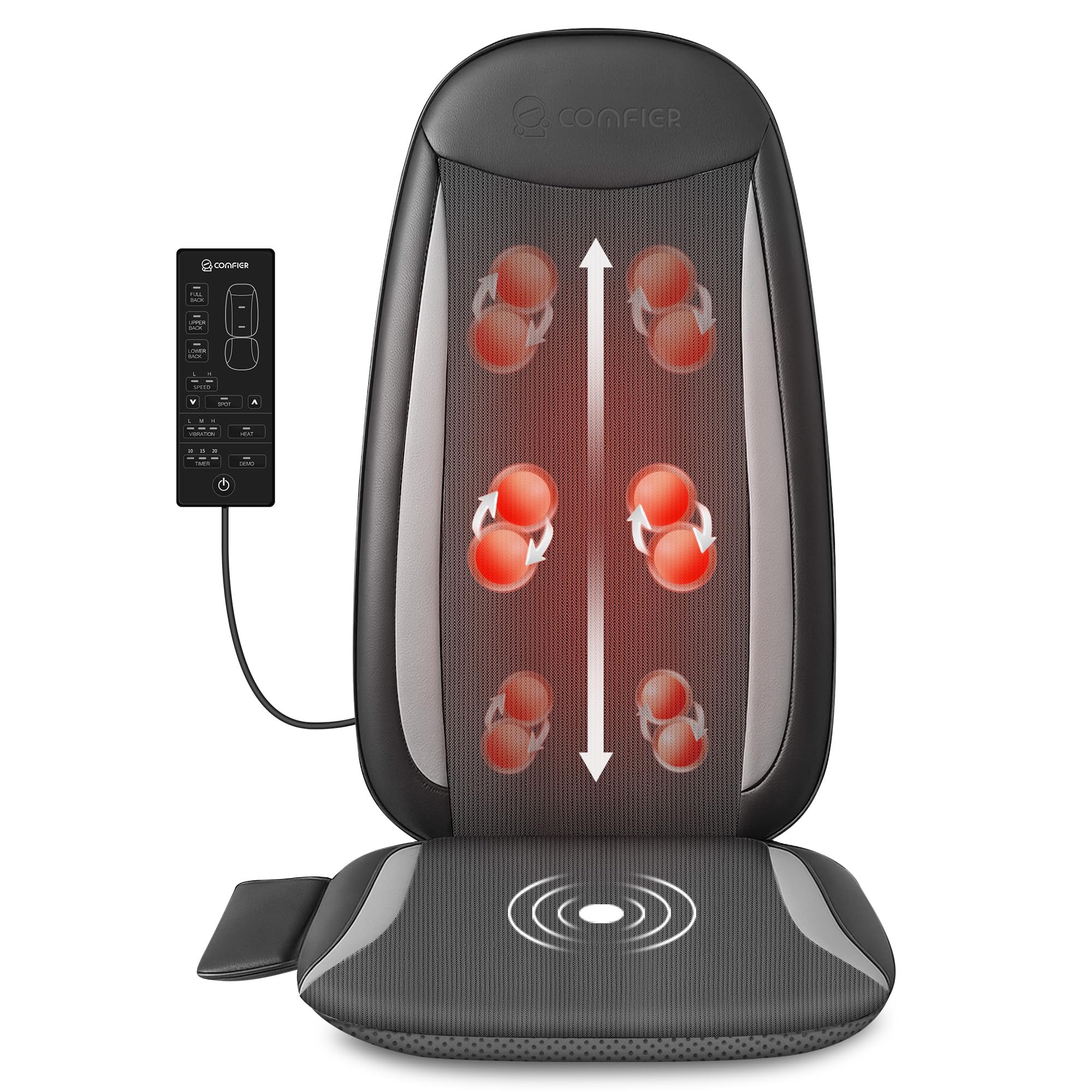 comfier-massagesitzauflage-mit-shiatsu-knetk-pfen-nacken-und-r-ckenmassageger-t- image 1