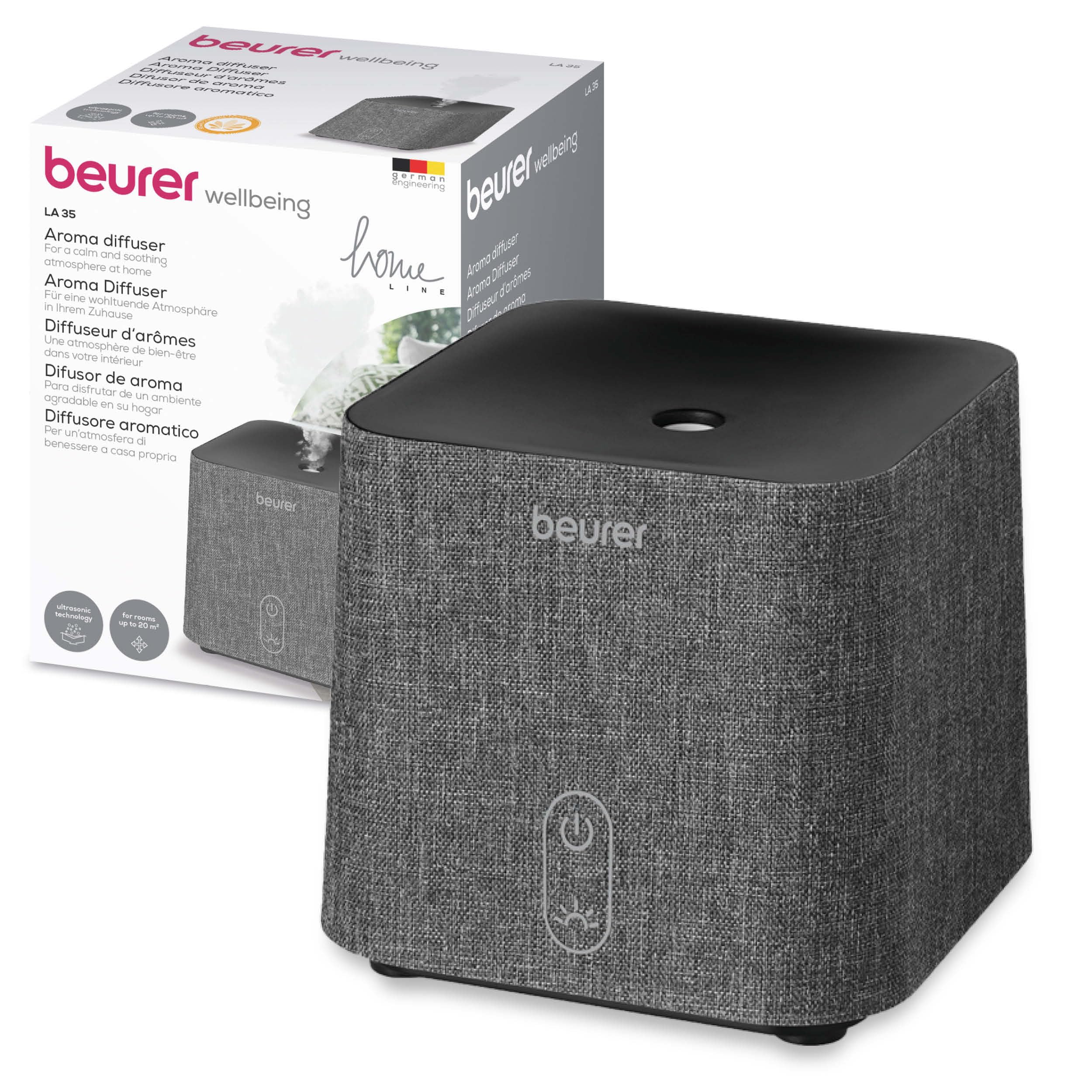 beurer-la-35-aroma-diffuser-ultraschall-duftvernebler-mit-led-licht-f-r-r-ume-bi image 1
