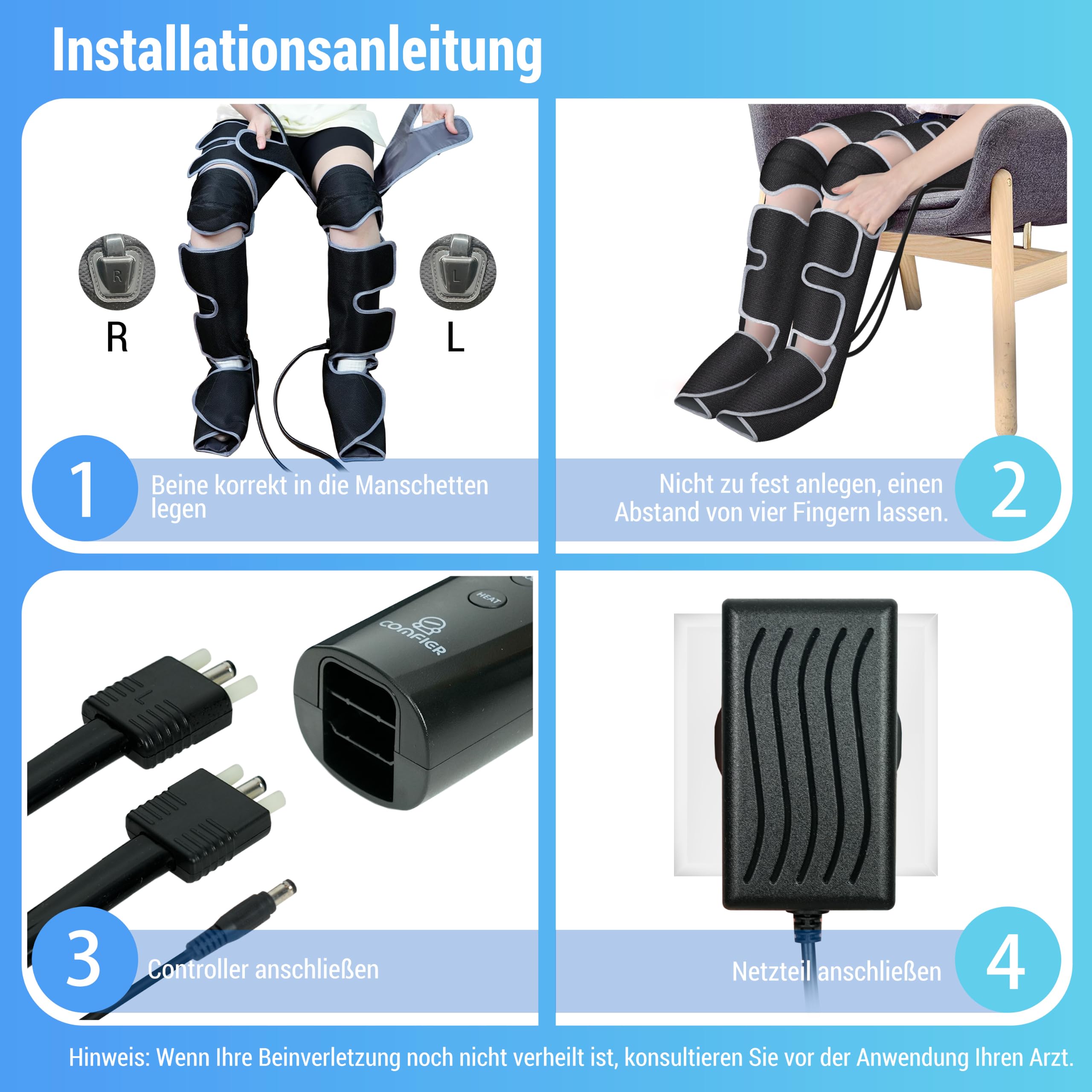 comfier-beinmassageger-t-mit-w-rme-und-luftdruck-kompression-3-modi-3-intensit-t image 5