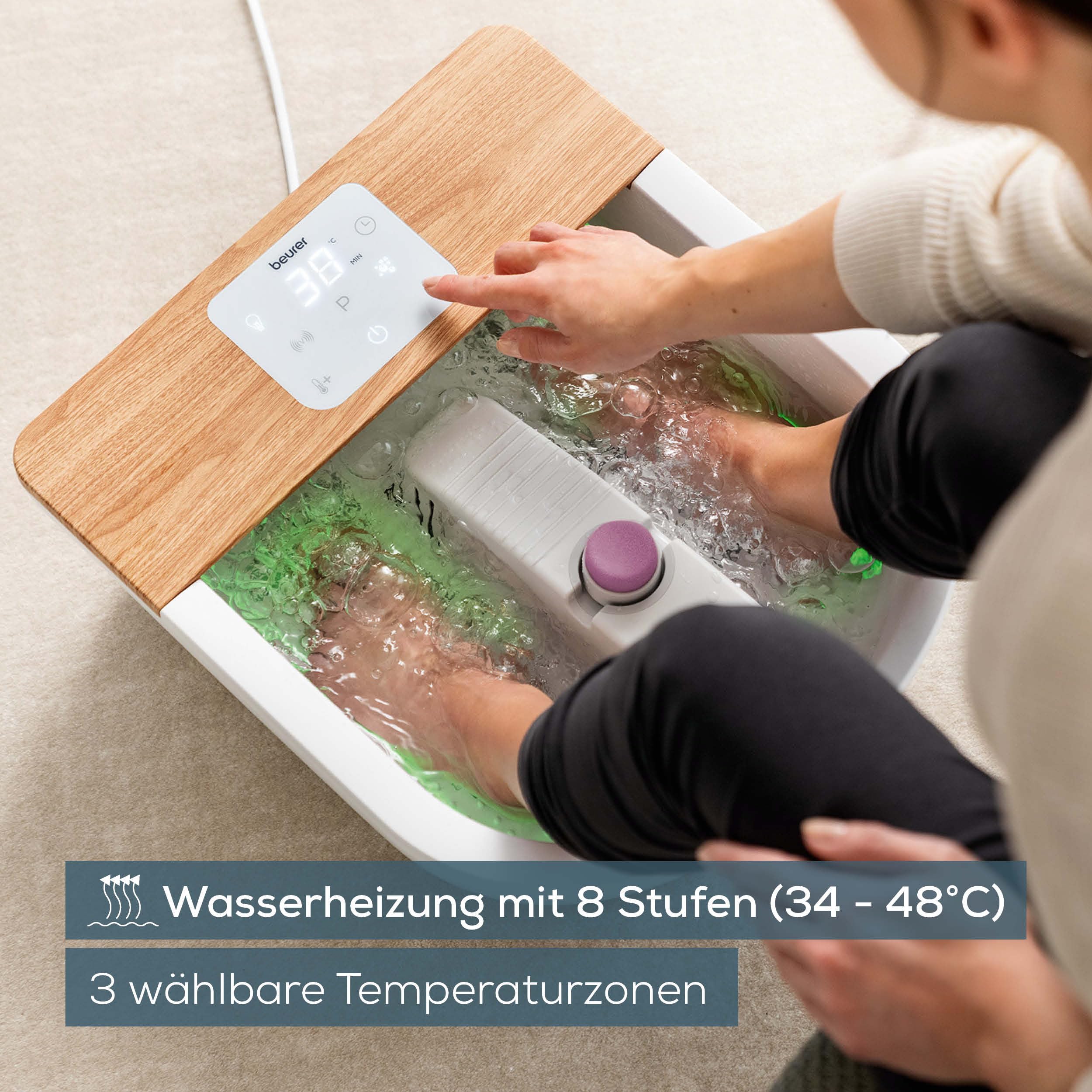 beurer-fb-65-fu-sprudelbad-mit-wasserheizung-34-48-c-8-stufen-rotierender-pedik- image 4