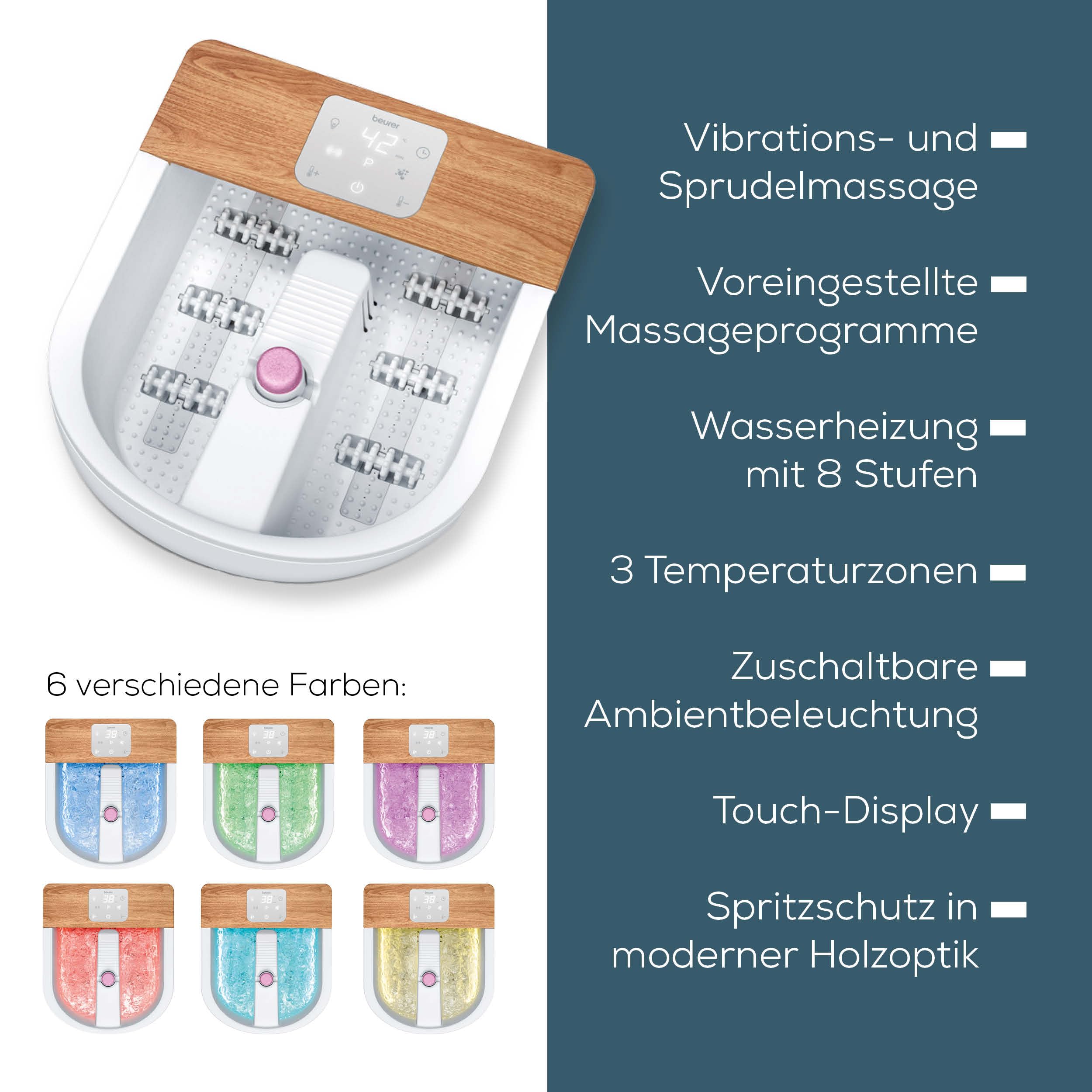 beurer-fb-65-fu-sprudelbad-mit-wasserheizung-34-48-c-8-stufen-rotierender-pedik- image 7