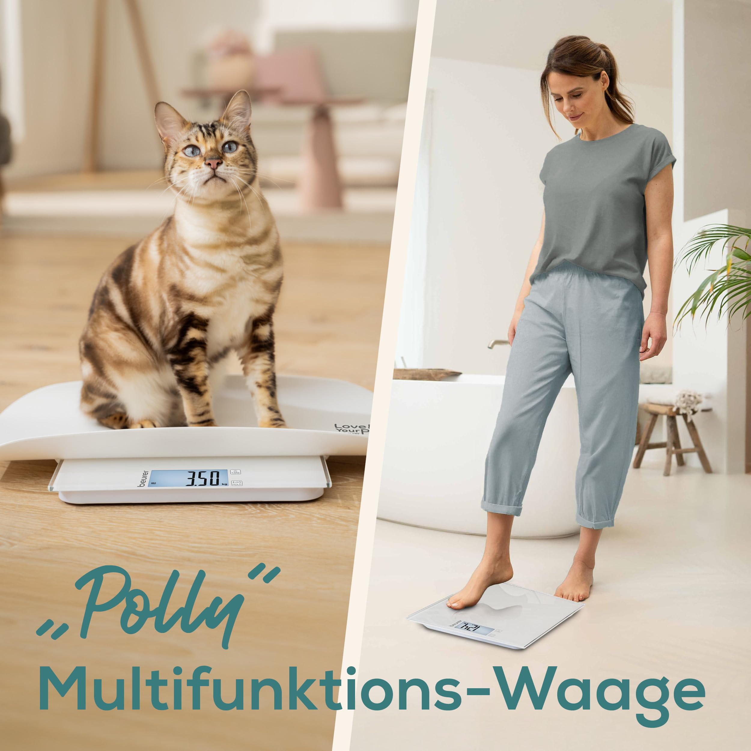 beurer-love-your-pet-tierwaage-polly-haustier-und-personenwaage-100-g-180-kg-mit image 2