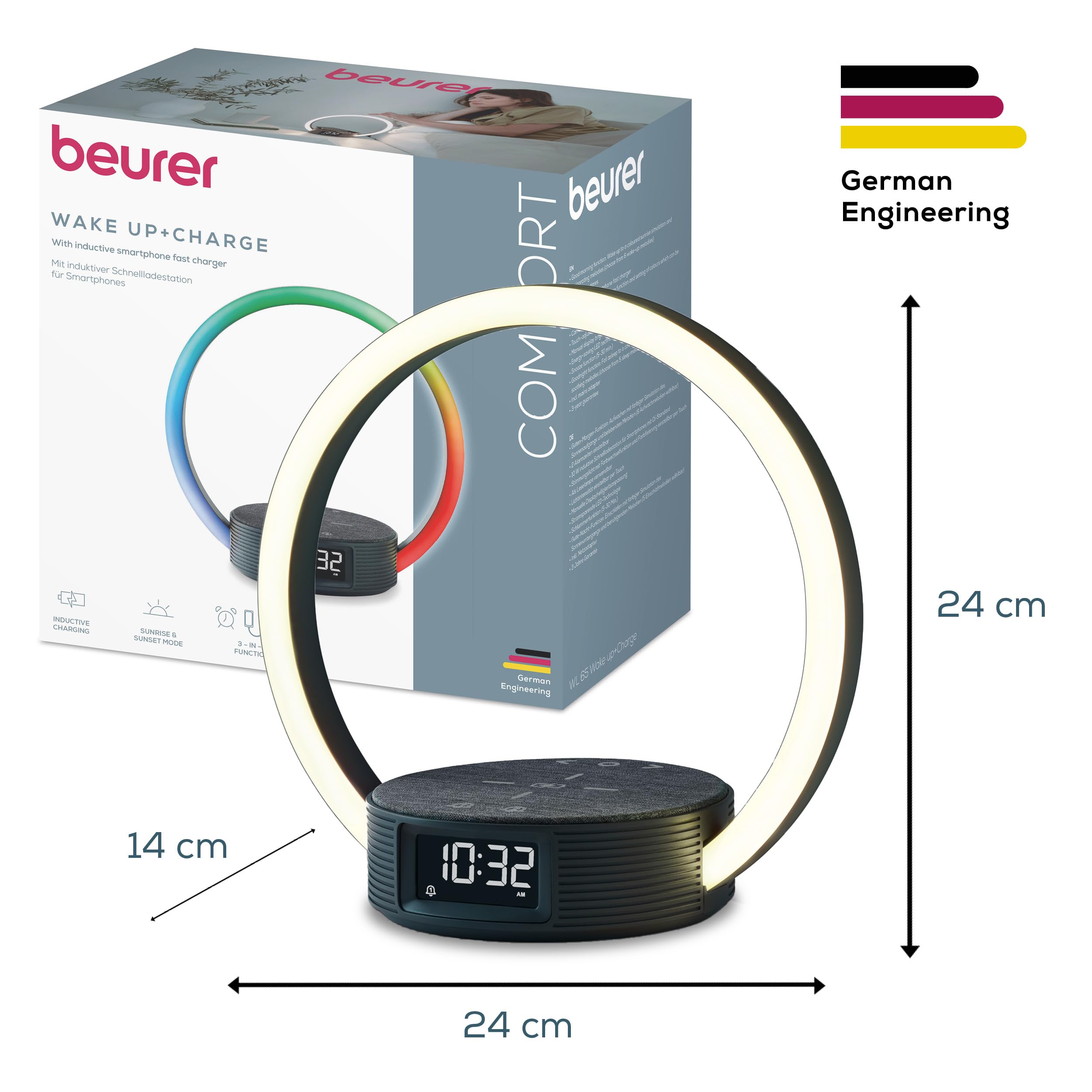 beurer-wl-65-wake-up-charge-lichtwecker-mit-qi-schnellladestation-sonnenaufgang- image 6