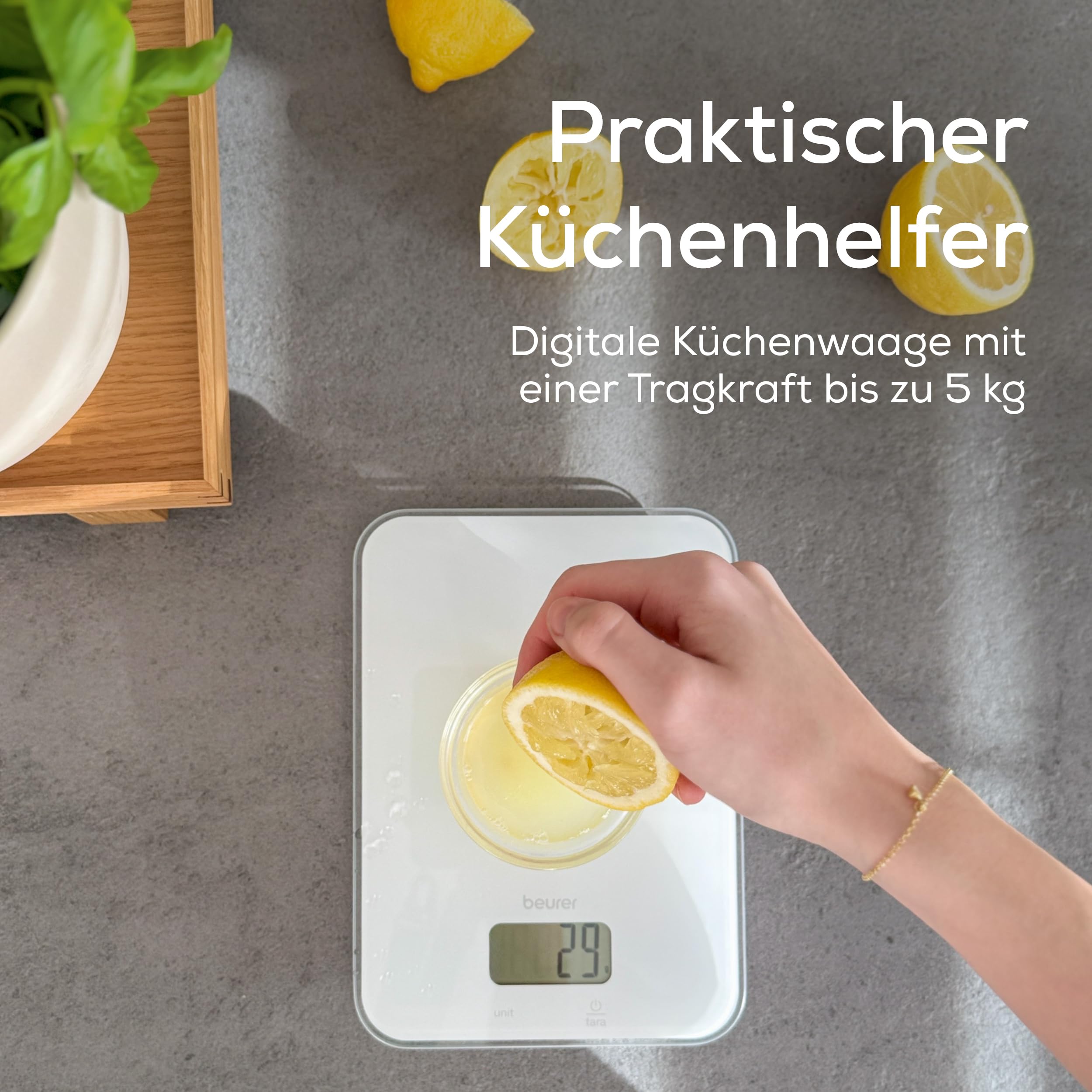 beurer-ks-19-pure-white-digitale-k-chenwaage-mit-tara-funktion-sensor-touch-1-g- image 2