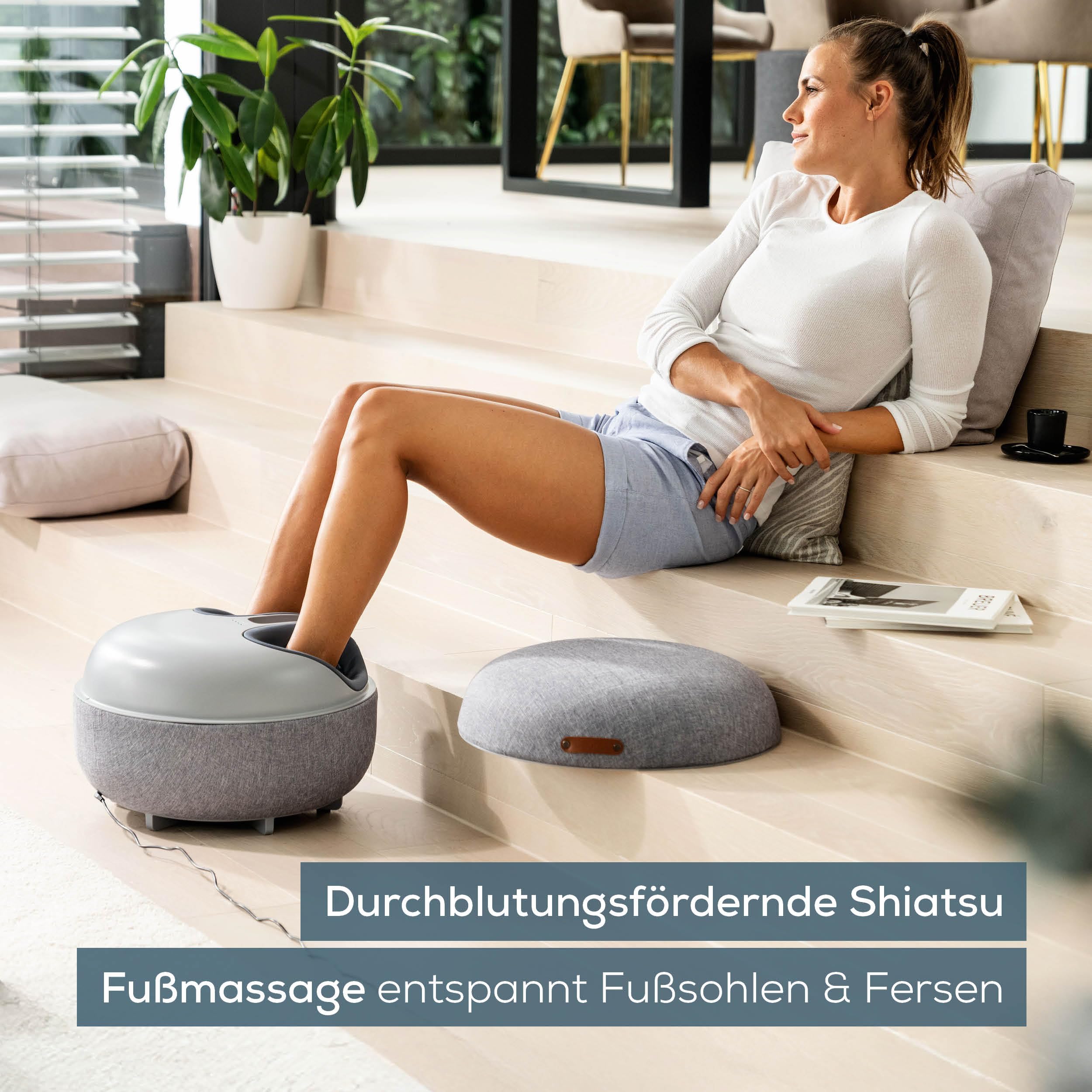 beurer-fm-120-2-in-1-shiatsu-fu-massageger-t-mit-sitzhocker-luftkompressionsmass image 2