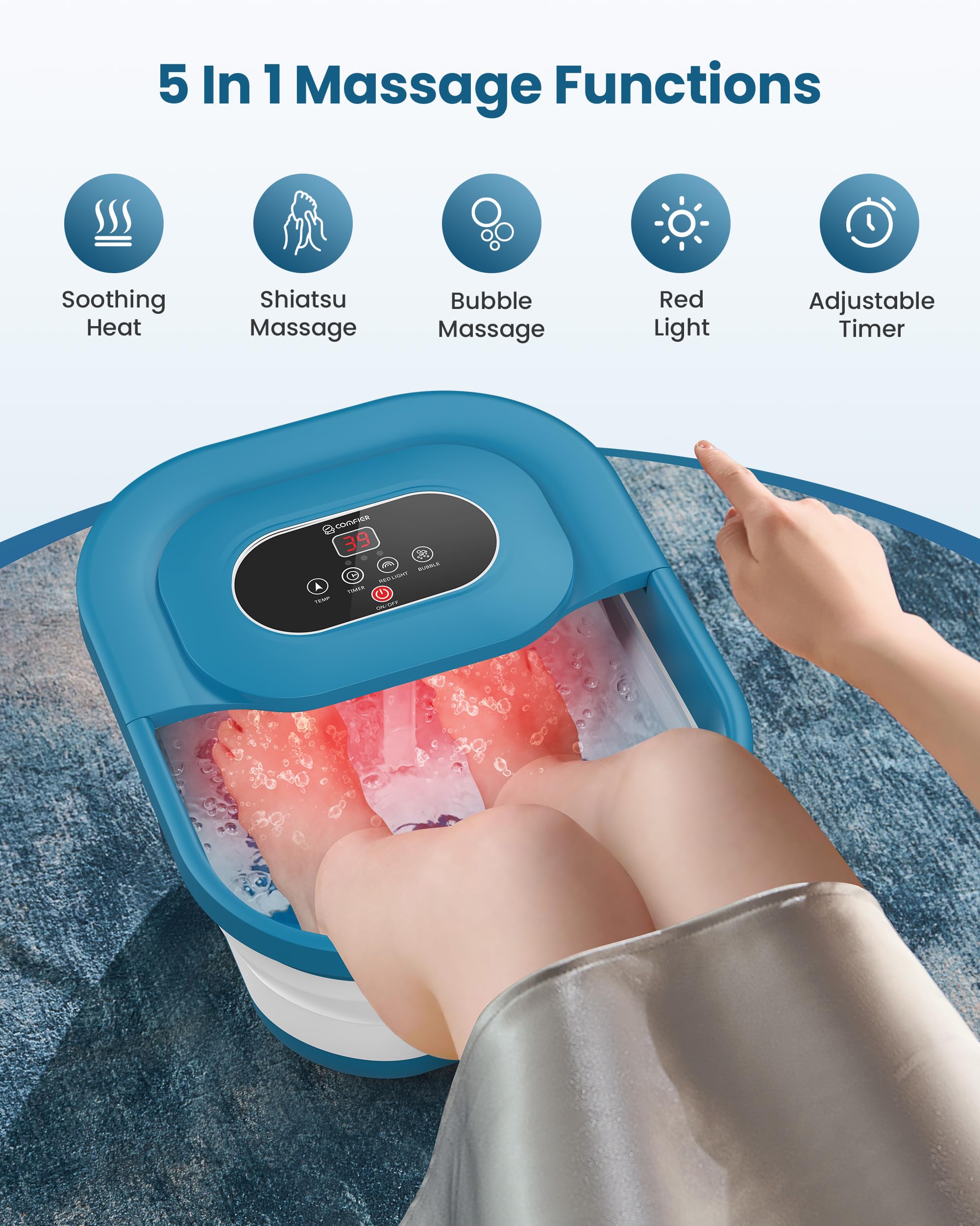 comfier-klappbares-fu-bad-mit-massagefunktion-elektrische-fu-badewanne-mit-sprud image 4