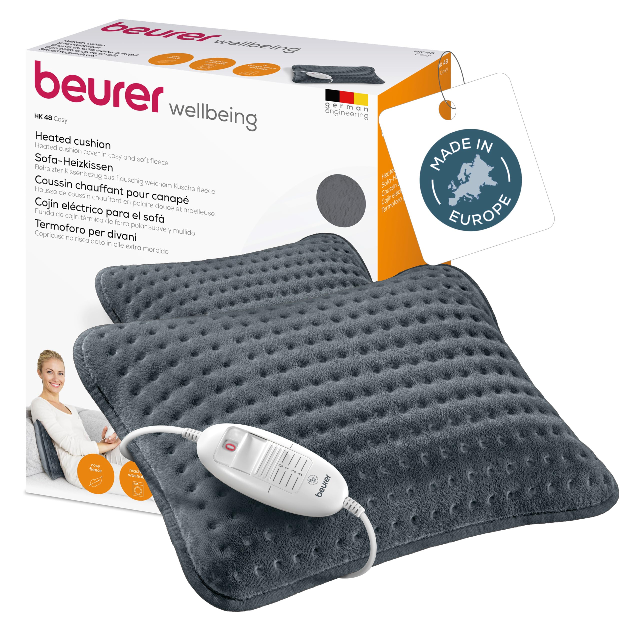beurer-hk-48-cosy-sofa-heizkissen-40x30-cm-mit-schnellheizung-3-temperaturstufen image 1